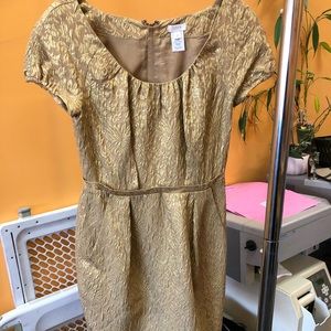 J crew gold dress